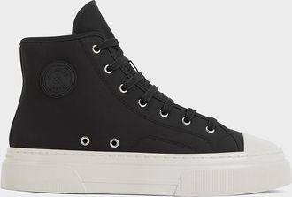 Charles & Keith Kay Nylon Two-Tone High-Top Sneakers