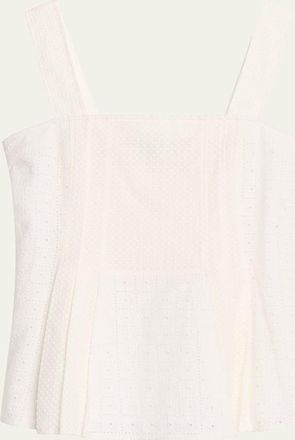 3.1 Phillip Lim Broderie Anglaise Sleeveless Top