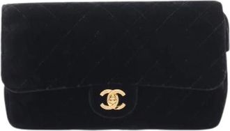 Chanel Pre-owned Matelasse Fabric Backpack - Dames - Vintage Mini Tas - Zwart - ONE Size - Vintage