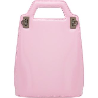 Ferragamo Mini Wanda North/South Leather Top Handle Bag in Bubble Gum at Nordstrom