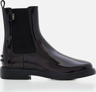 Tod's Black Chelsea Ankle Boots