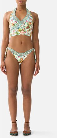 Camilla Reversible Multi Wear Tie Halter Bikini Set in Magic Of The Mercado at Nordstrom, Size X-Large