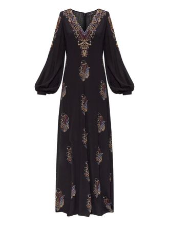Etro V-neck maxi dress - Black