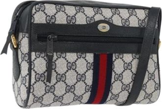 Gucci Pre-owned Vintage GG Canvas Schoudertas - Dames - Vintage Schoudertas - Veelkleurig - ONE Size - Leer - Vintage