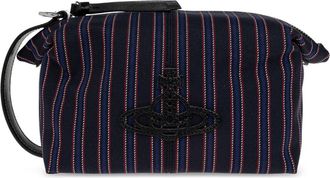 Vivienne Westwood Beauty Case con Logo - - Bags - unisex - Blu - ONE SIZE