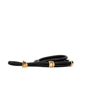 Elisabetta Franchi Gevlochten riem met dubbel koord - Dames - Accessoires - Zwart - Maat: 40 CM Leer