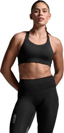 2XU Light Speed High Impact Bra in Black/silver Reflective at Nordstrom, Size X-Large