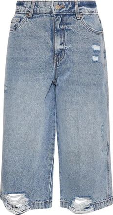Silvian Heach Bermuda met destroy details - Dames - Denim shorts - Blauw - W26 - Denim - Korte Broeken