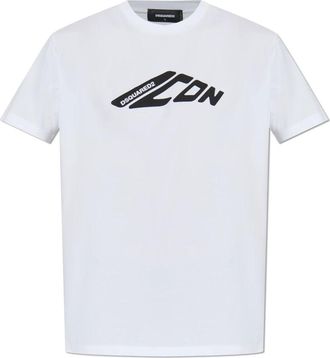 Dsquared2 T-Shirts, male, White, M, T-shirt with print