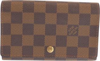 Louis Vuitton Brown Damier Canvas Pvc Middle Wallet (Bi-Fold) (Pre-Owned)