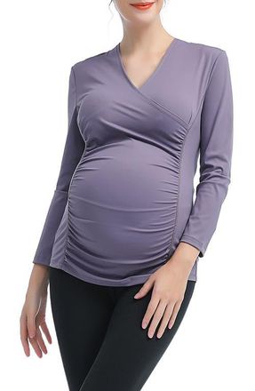 Kimi + Kai Essential Active Maternity/Nursing Top in Lavender at Nordstrom, Size X-Small