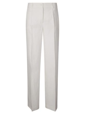 パンツ PAROSH Women Straight Pants D232445 CANYOX25 001 White Parosh: White Pants now up to −70% | Stylight