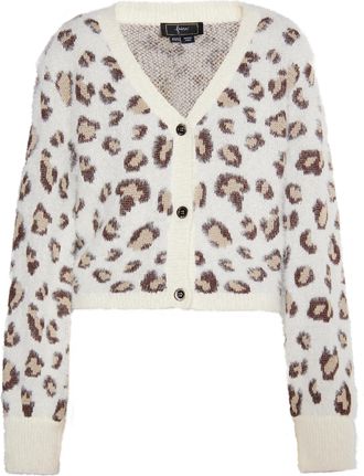 Faina Vest Dames Wol Wit Veelkleurig