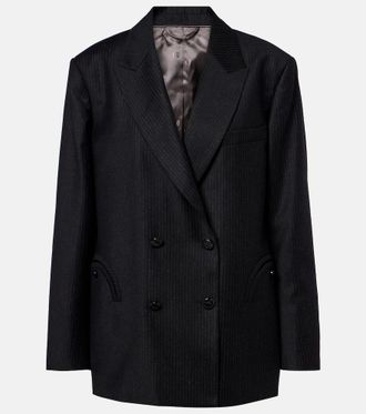 Blaz&eacute; Milano Blaz&eacute; Milano Nightbreak pinstripe virgin wool blazer