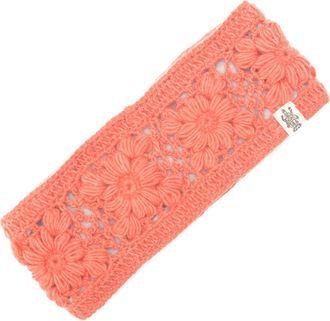 Nirvanna Designs Flower Crochet Headband- SOLIDS in Coral at Nordstrom
