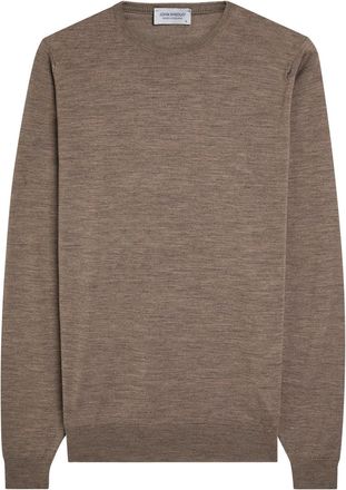 John Smedley Lundy Fine-knit Merino Wool Jumper - Brown - L