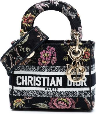 Dior Pre-owned Dior Mini Embroidered Canvas Mille Fleurs Lady D Lite Ladies 50-MA-0292
