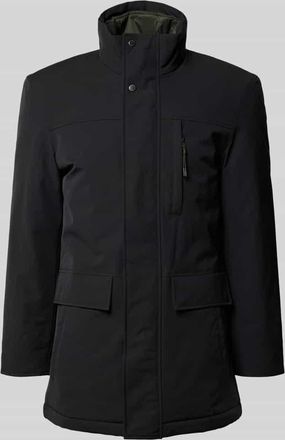 Christian Berg Jacke mit Stehkragen und Pattentaschen in Black, Größe 3XL