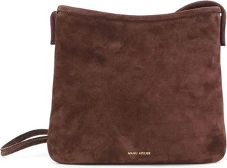 Manu Atelier Tassen, Dames, Bruin, ONE Size, Su&egrave;de, Schoudertas