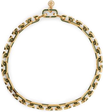 Casablanca Bijoux Gold - Dames - Kettingen - Geel - ONE Size - Leer - Accessoires