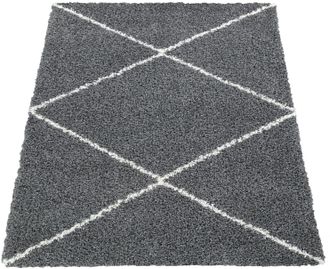 Paco Home Hochflor-Teppich »Kalmar 442« rechteckig 40 mm Höhe Scandi Design, Rauten Muster, weich & kuschelig