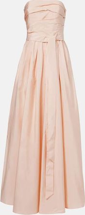 Max Mara Abito lungo Quinoa in seta con cintura