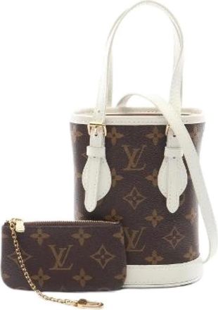 Louis Vuitton Bolso de mano Pre-owned Nano Bucket Monogram - Pre-owned - Mujer - Marr&oacute;n - ONE SIZE