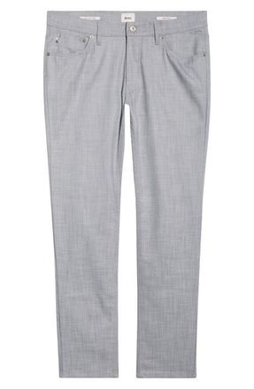 Brax Chuck Stretch Chambray 5-Pocket Pants in Platino at Nordstrom, Size 35 X 32