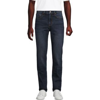 Lands End Slim Fit Stretch Jeans Washed Black in Dark Pacific Wash at Nordstrom, Size 32 X 28