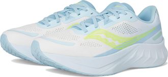 Saucony Mens Tide 2, White/Ice Melt, 9