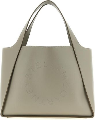 Stella McCartney Beige Logo Large Tote