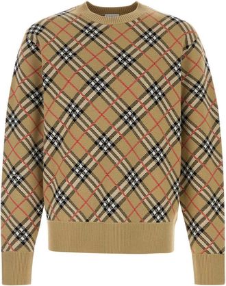 Burberry Beige Crew Neck Sweater