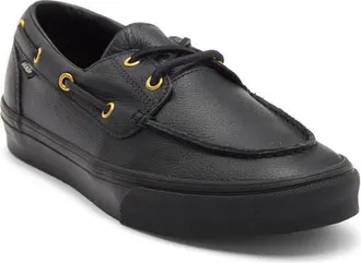 Vans 2-Eyelet Boat Shoe in Black at Nordstrom, Size 10.5 Womens