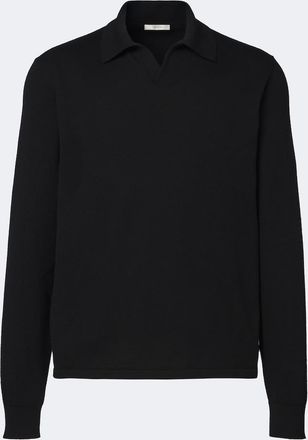 The Row Hilford cashmere polo sweater