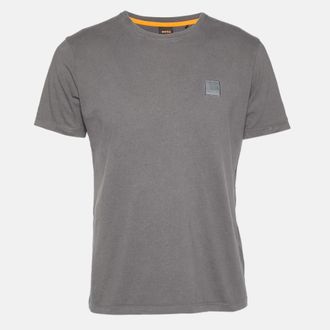 Boss Orange by Hugo Boss Grey Cotton Knit T-Shirt