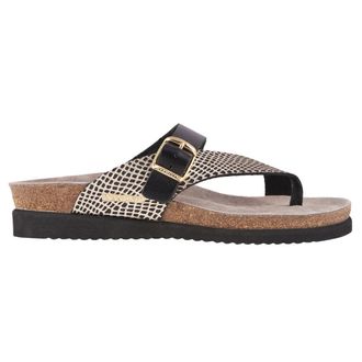 Mephisto Mephisto Helen Mix Leather Womens Toe Post Sandals - Black - Size:UK 5.5