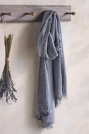 Elizabeth Gillett Fringed Stripe Scarf