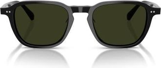 Oliver Peoples Emryn 50mm Polarized Pillow Sunglasses in Black /G-15 Polar at Nordstrom