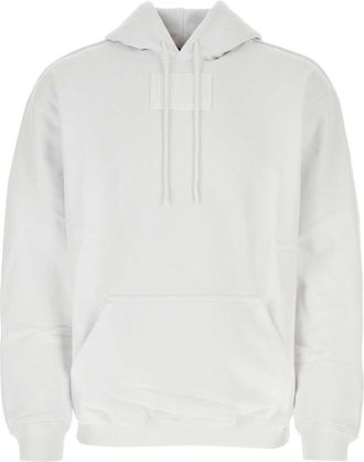 VTMNTS Mens White Cotton Blend Oversize Sweatshirt - Size X-Small