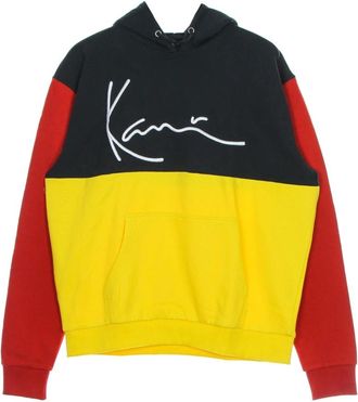 Karl Kani Kleur Blok Teddy Hoodie - Heren - Hoodies - Veelkleurig - XS - Katoen - Hoodies & sweatvesten