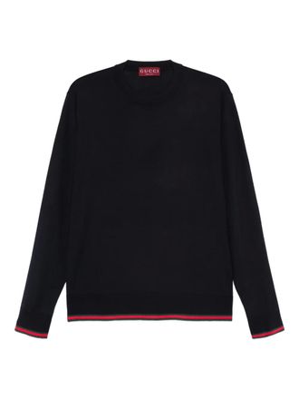 Gucci striped wool knitwear - Black
