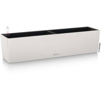 Lechuza Jardinera De Balc&oacute;n Lechuza Balconera Color 80 Rectangular Autorriego 12 L Gris Claro