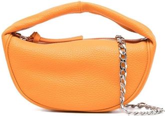 by FAR Cush leather shoulder bag - women - Calf Leather/Cotton - One Size - Orange
