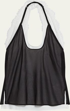 Helmut Lang Lace Dancer Halter Top