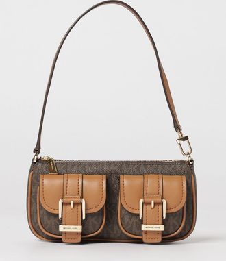 Michael Kors Borsa Zoe Small Michael Kors in cotone spalmato con monogram all over