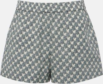 Tory Burch Cotton-blend poplin shorts