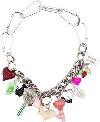 Chopova Lowena Schakelhalsketting met bedel - Zilver