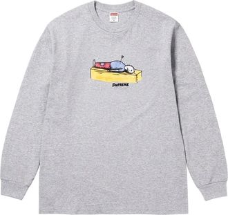 SUPREME graphic-print long-sleeve T-shirt - Grijs
