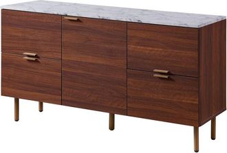 Teamson Home Teamson Home - Aparador Moderno Buffet Mármol Falso Madera Ashton VNF-00081