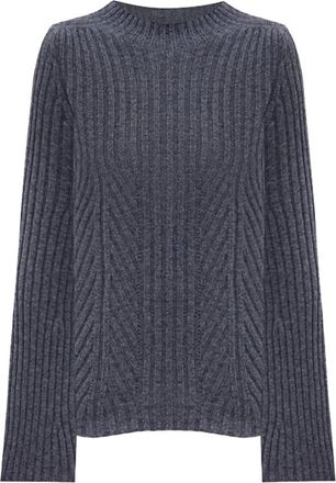 Twinset Truien & Vesten, Dames, Grijs, M, Wol, Ronde hals knitwear